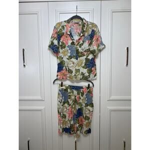 That's‎ Me! Women's Vintage Floral Two-Piece Set Size 14 Multicolor